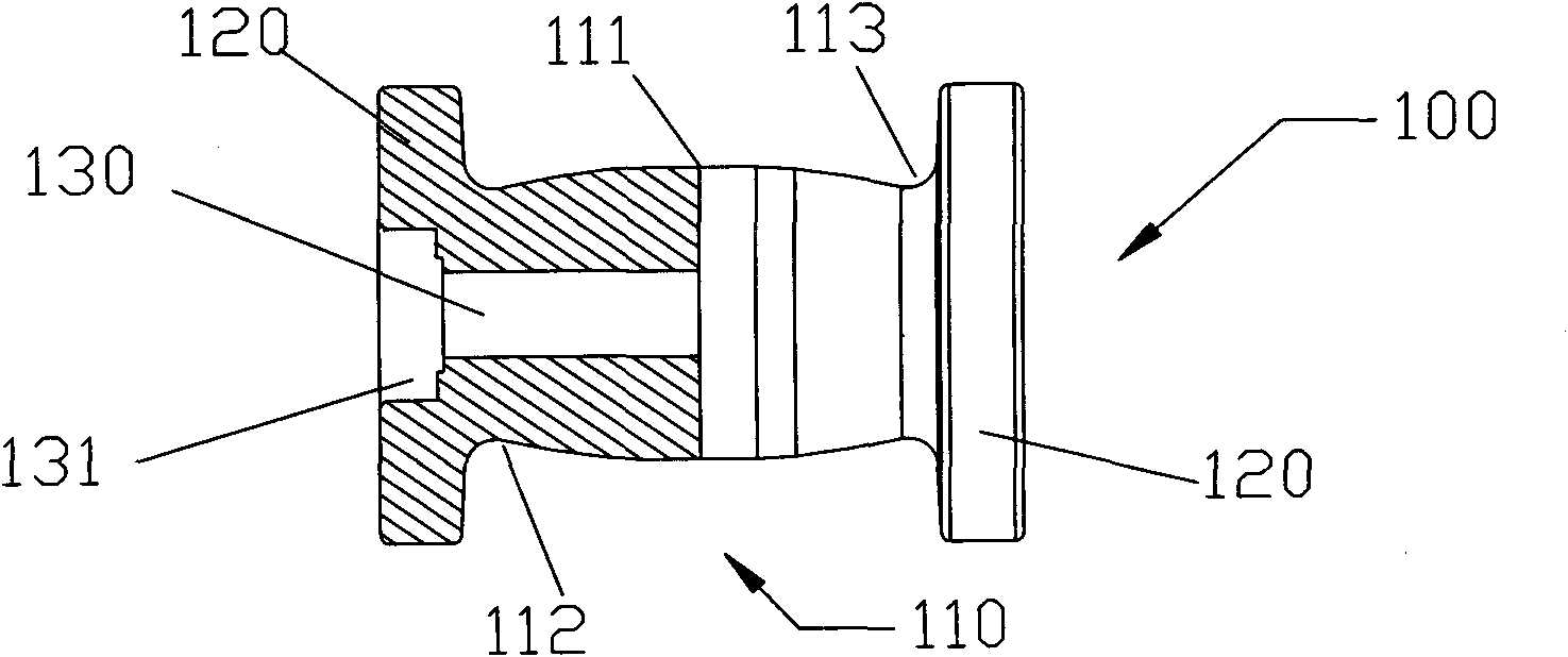 Track traveling wheel and track traveling device