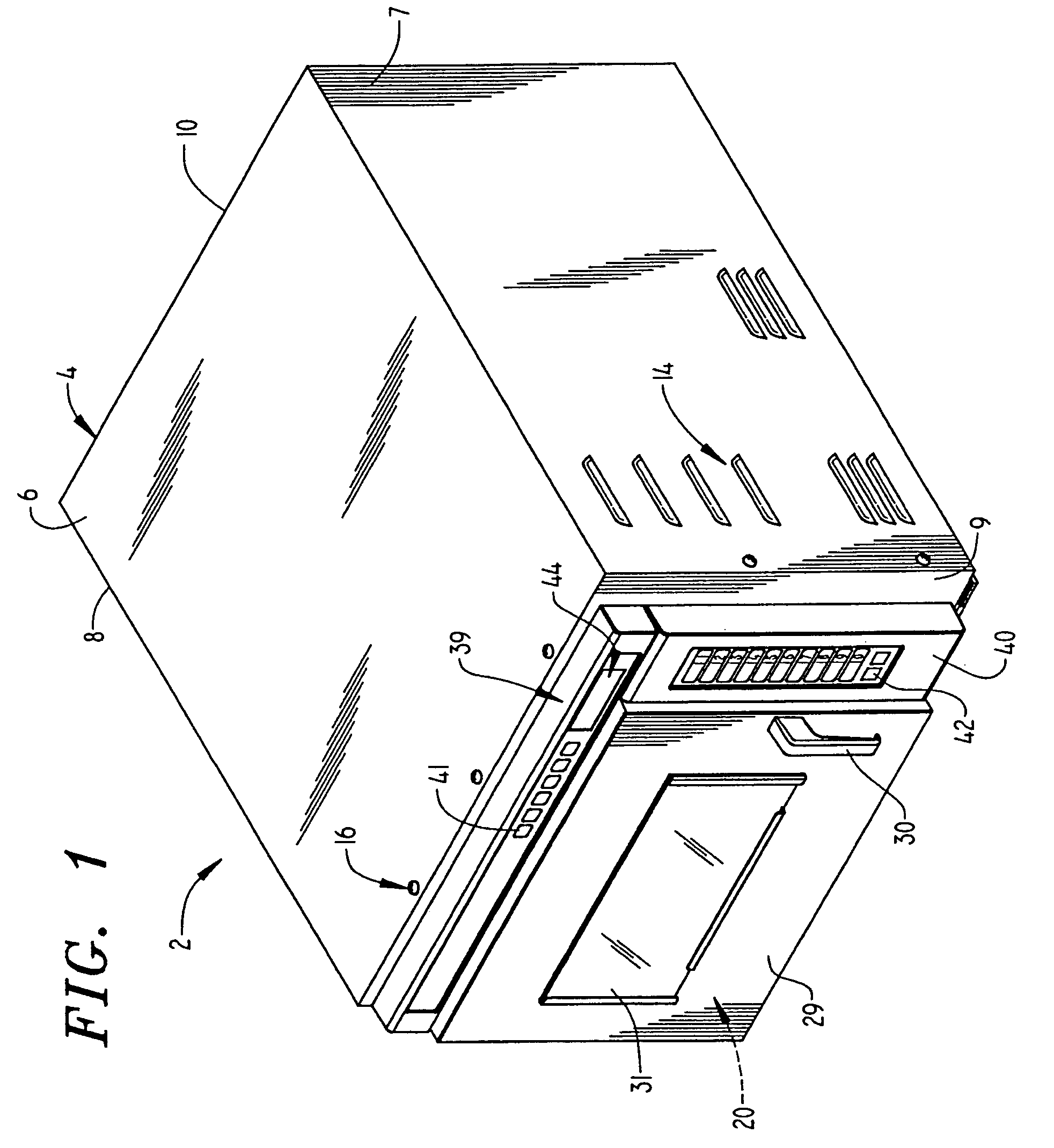 Control system for cooking appliance employing radiant cooking