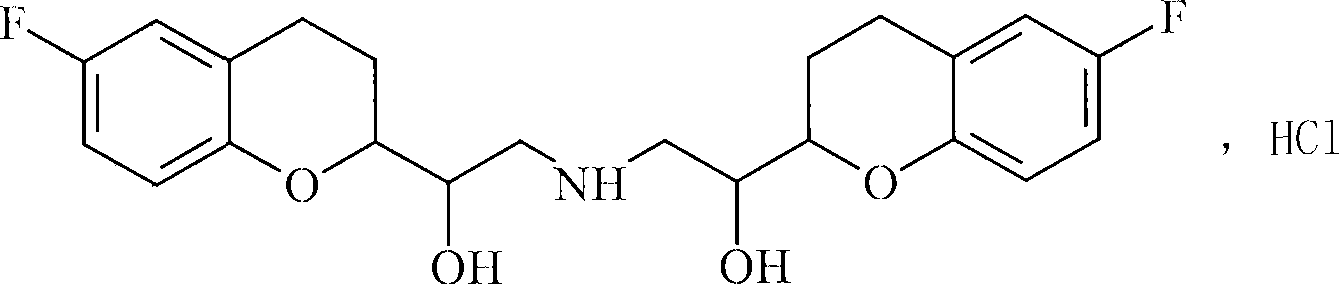 Nebivolol hydrochloric acid orally disintegrating tablet and preparation method thereof