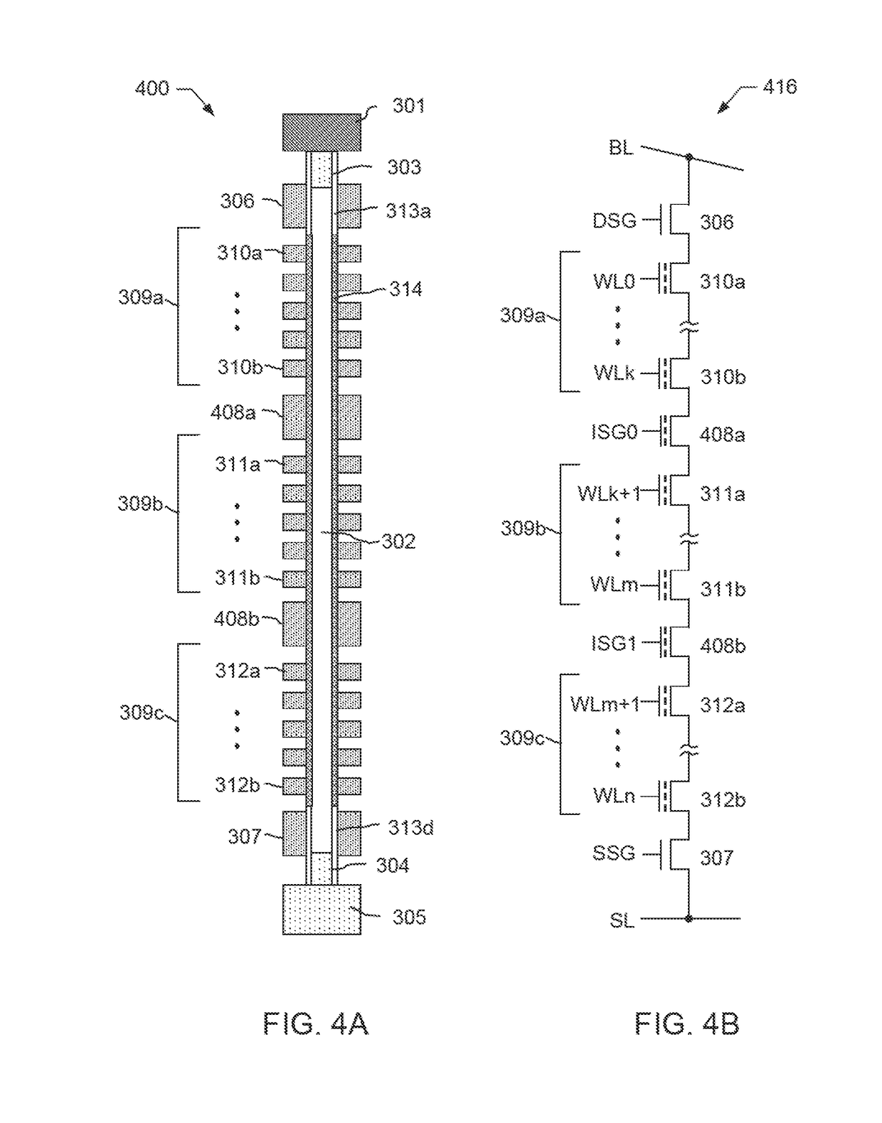 3D NAND array with divided string architecture