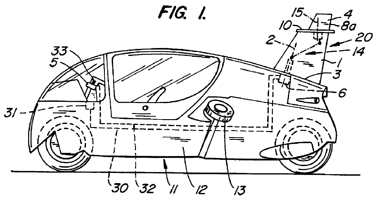 Device for improving driveability of a road vehicle and road vehicle using such a device