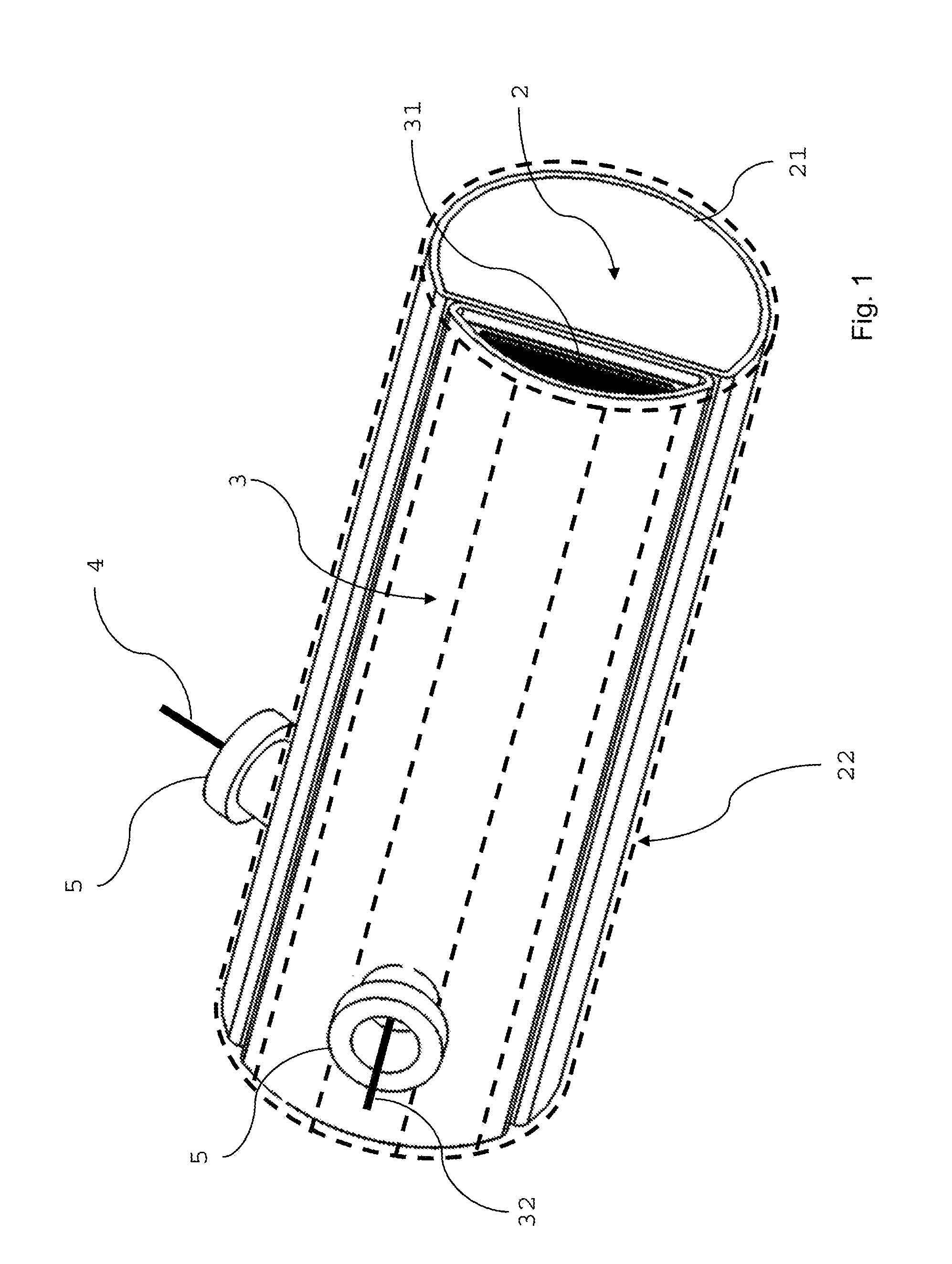 Device for the diagnosis of the operability of a particle filter for an exhaust gas stream of an internal combustion engine