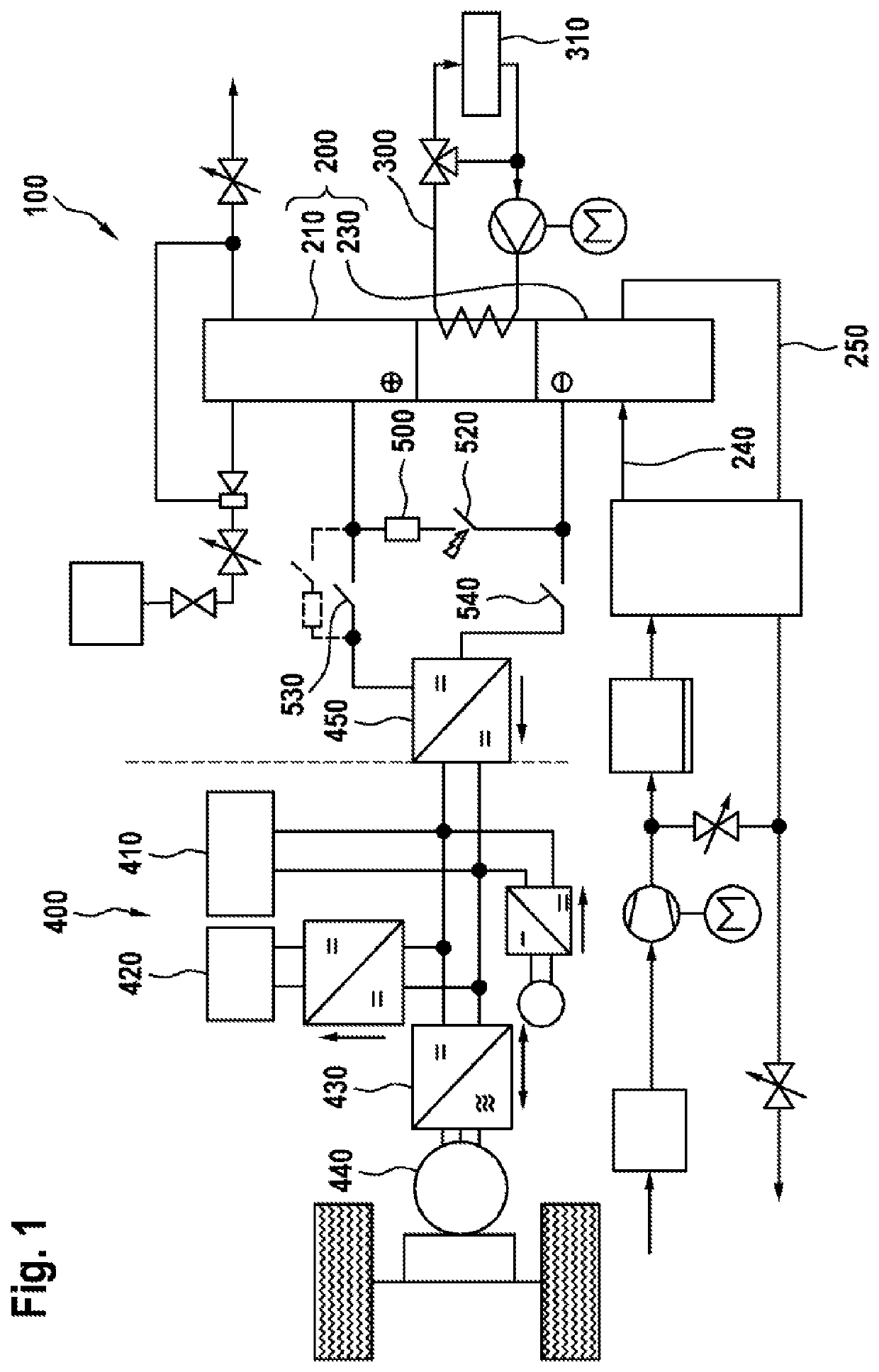 Intrinsically safe bleed-down circuit and control strategy for fuel cell systems