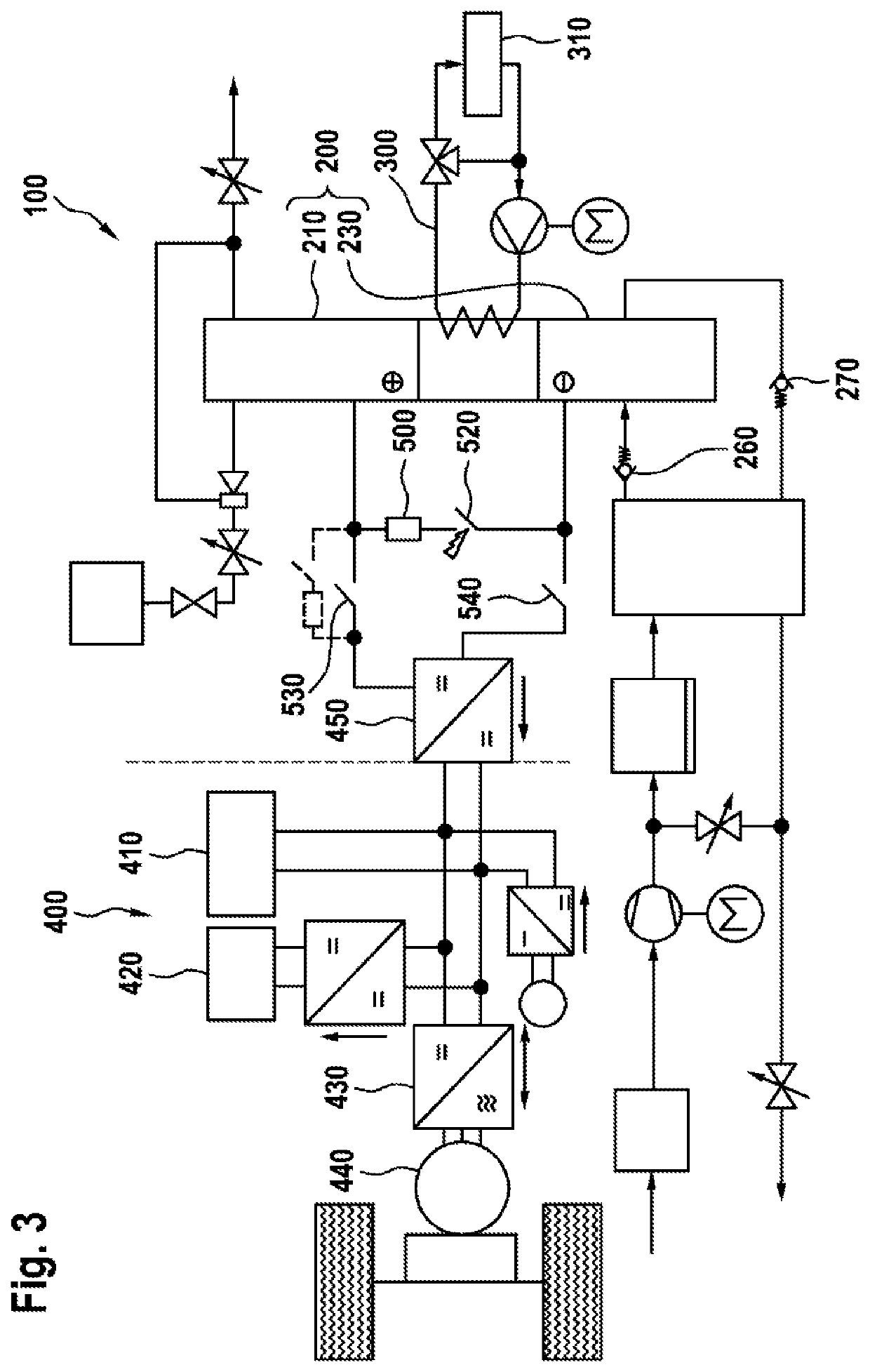 Intrinsically safe bleed-down circuit and control strategy for fuel cell systems