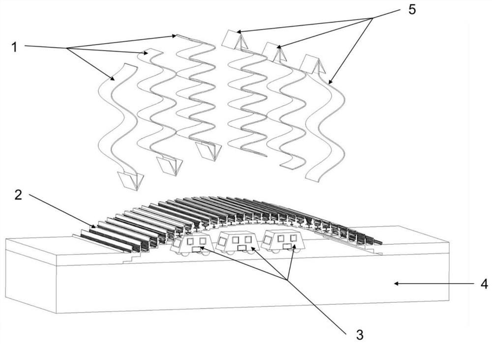 A time-domain broadband acoustic carpet-type invisibility cloak and method of making the same