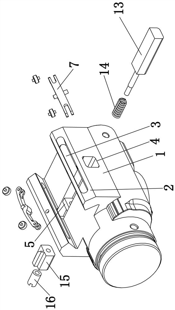 Pistol lamp rapid removal device