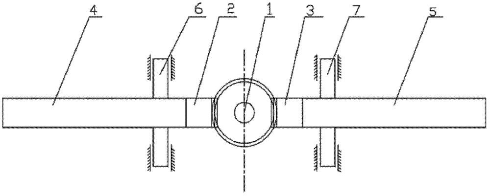 Bisection moving rocker arm mechanism driven by worm wheel and worm