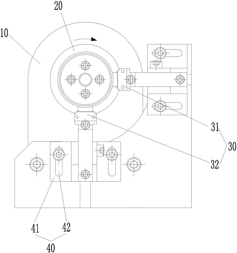 Electromagnetic centerless fixture for conical ring machining and positioning and adjusting tool technique thereof