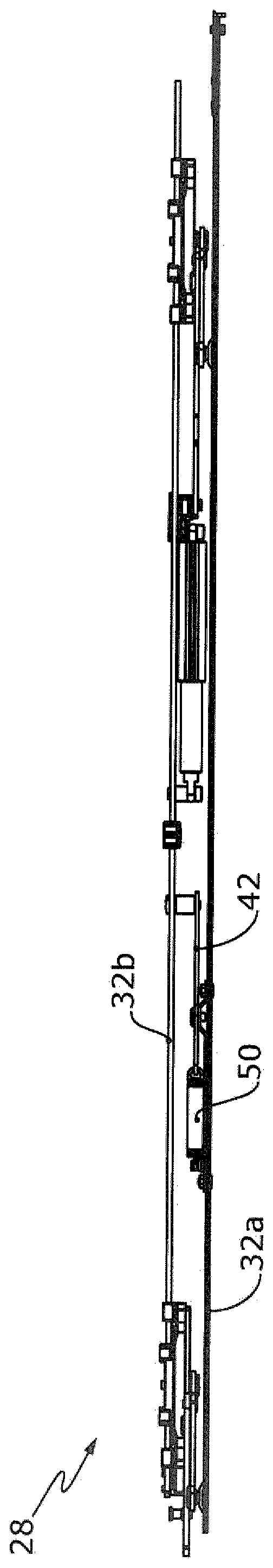 Assisting fitting for tiltable wing of window or door