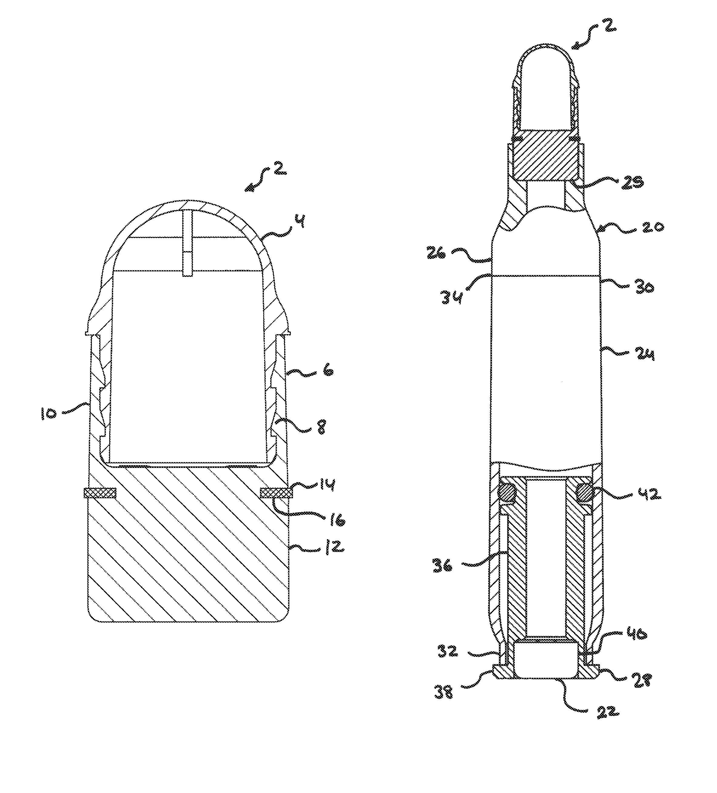 Spin-stabilized non-lethal projectile with a shear-thinning fluid