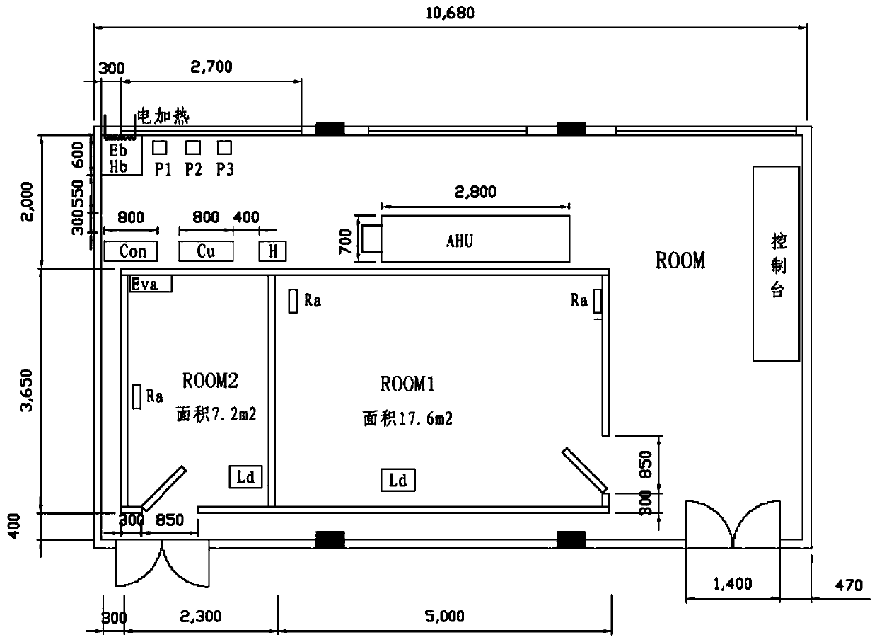 Calculation method of large-space layered air-conditioning load based on surface heat balance