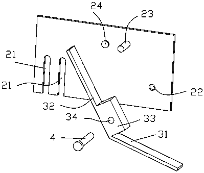Dialing-piece metal rod member counting device