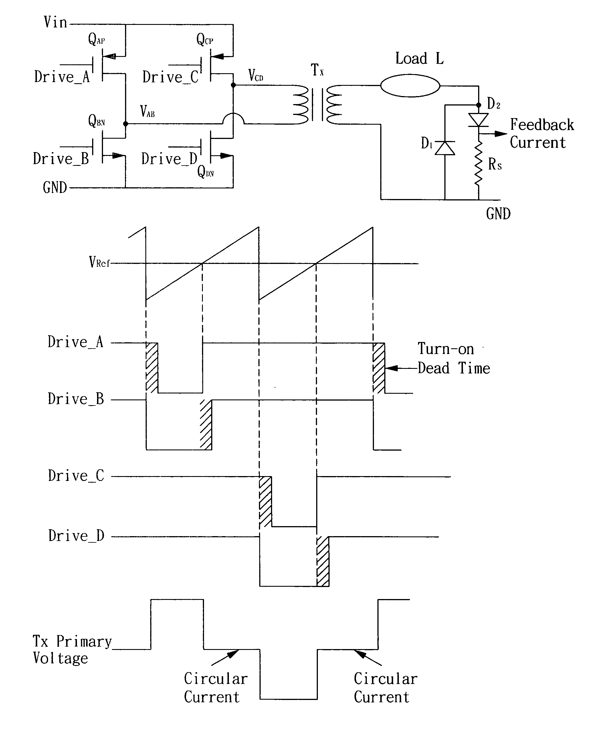 Full-bridge soft switching inverter and driving method thereof