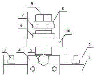 Combined device for leveling and alignment of equipment