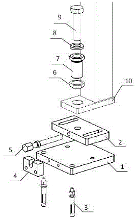 Combined device for leveling and alignment of equipment