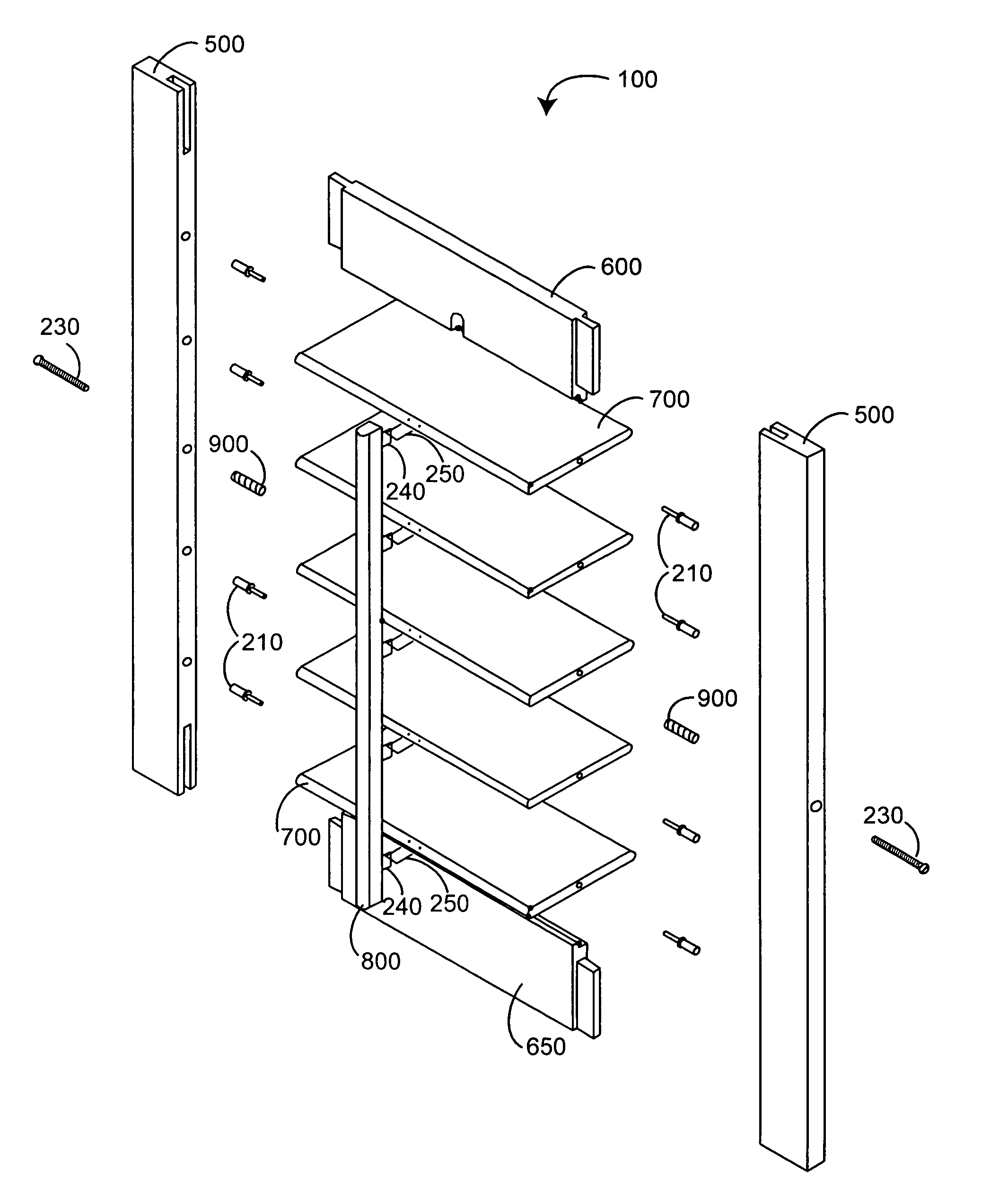 Removable louver shutter assembly method