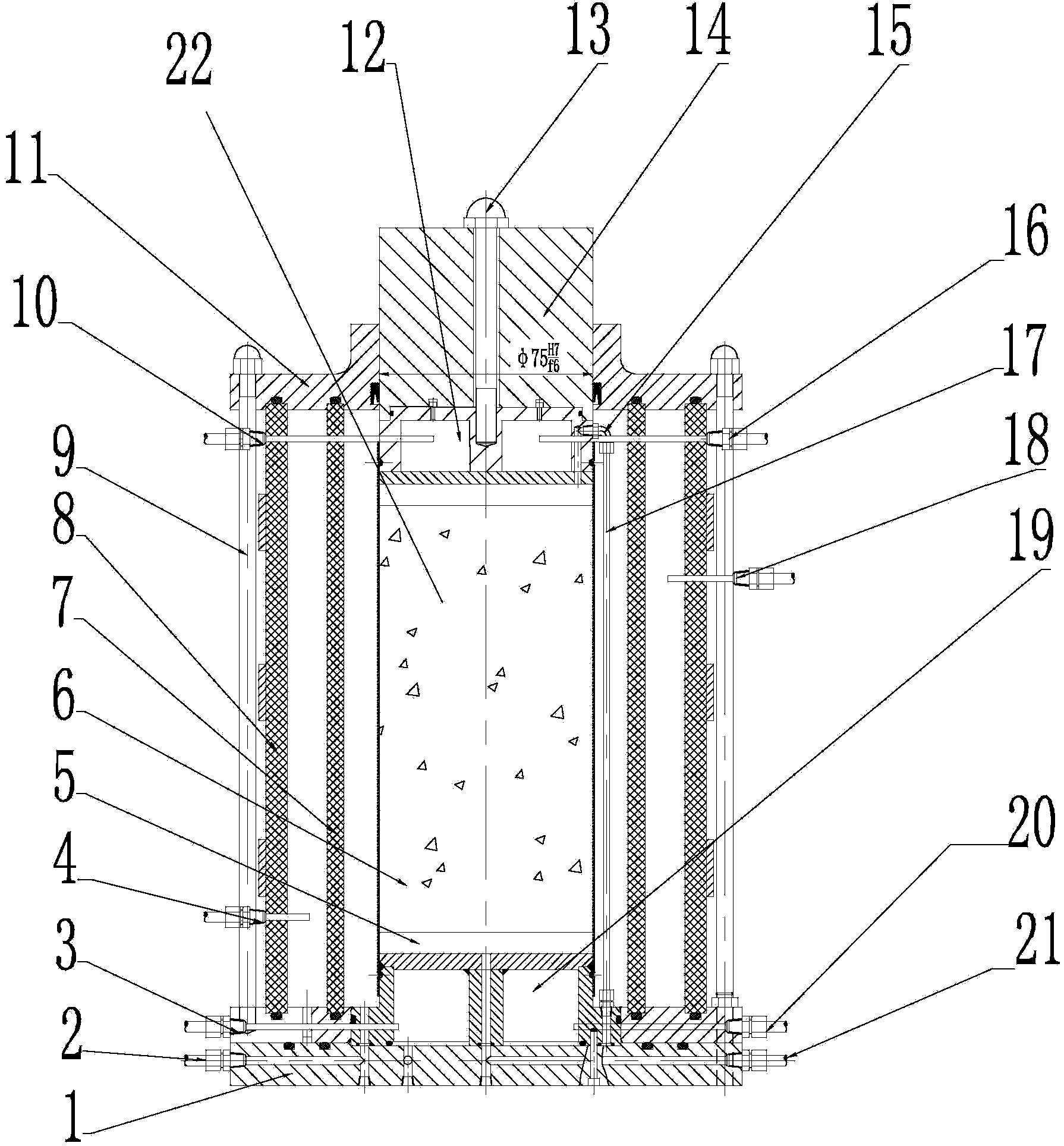 Low-temperature dynamic triaxial apparatus