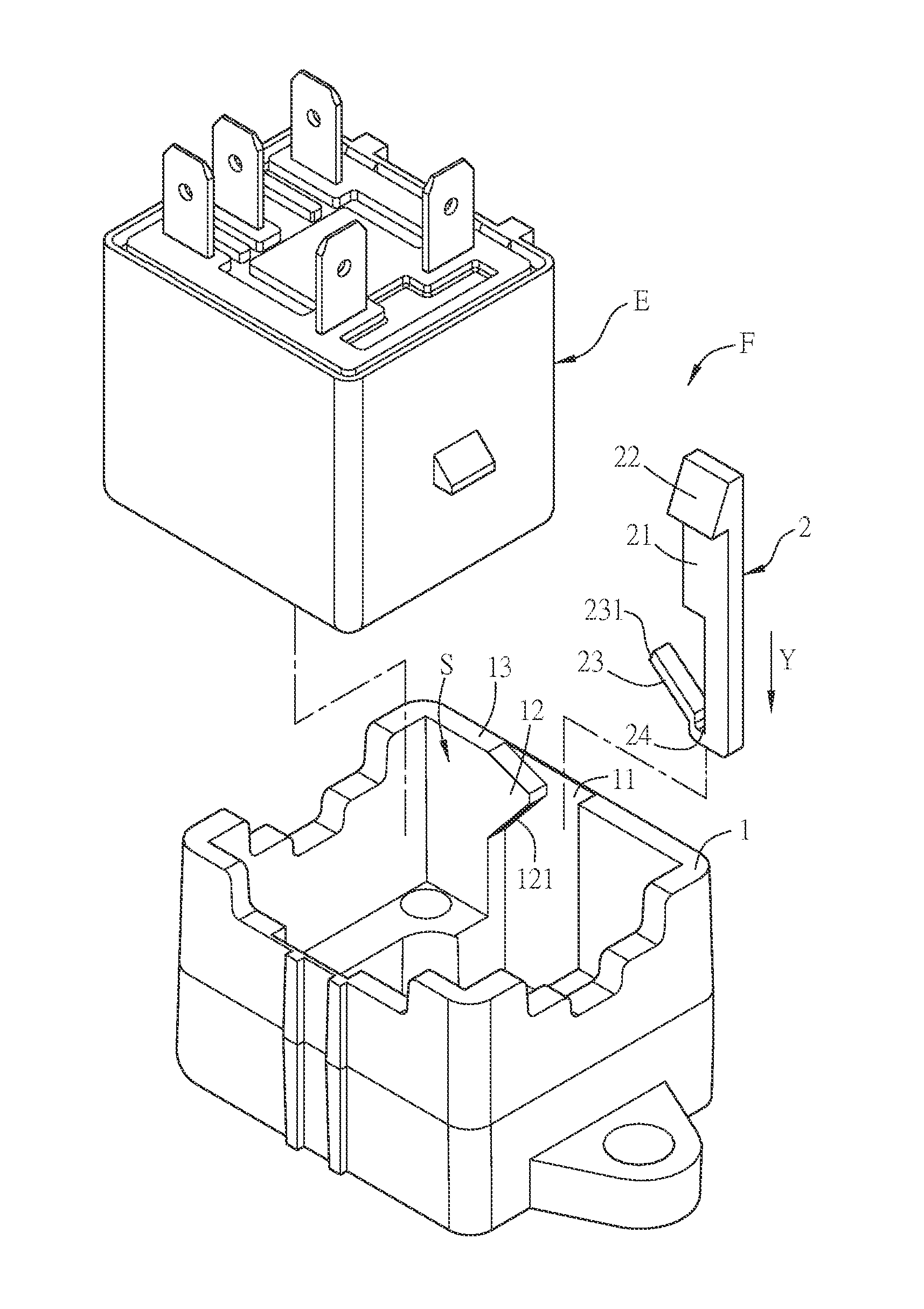 Fixing device of electronic element