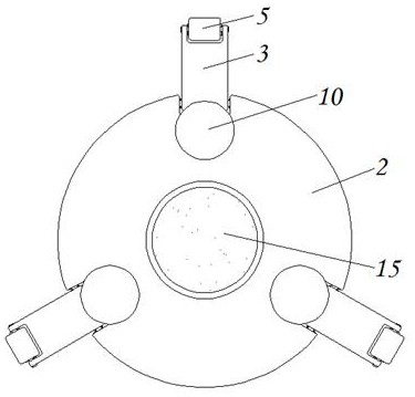 Stable road reflection cone for rail transit capable of preventing external force collision and toppling