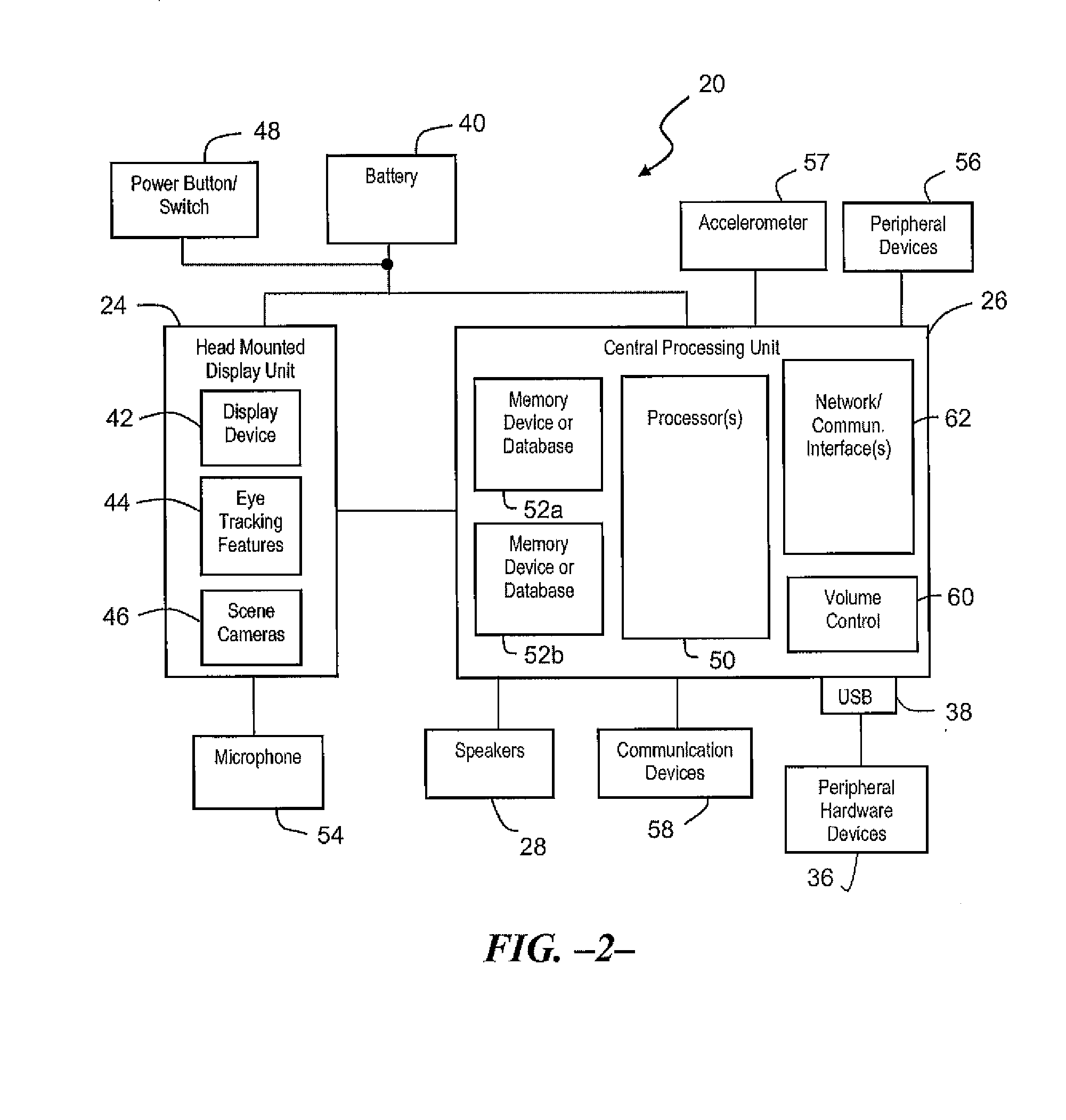 Speech generation device with a head mounted display unit