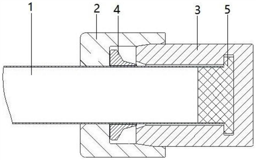 Pipeline terminal plugging structure and method for assembling the structure and pipeline