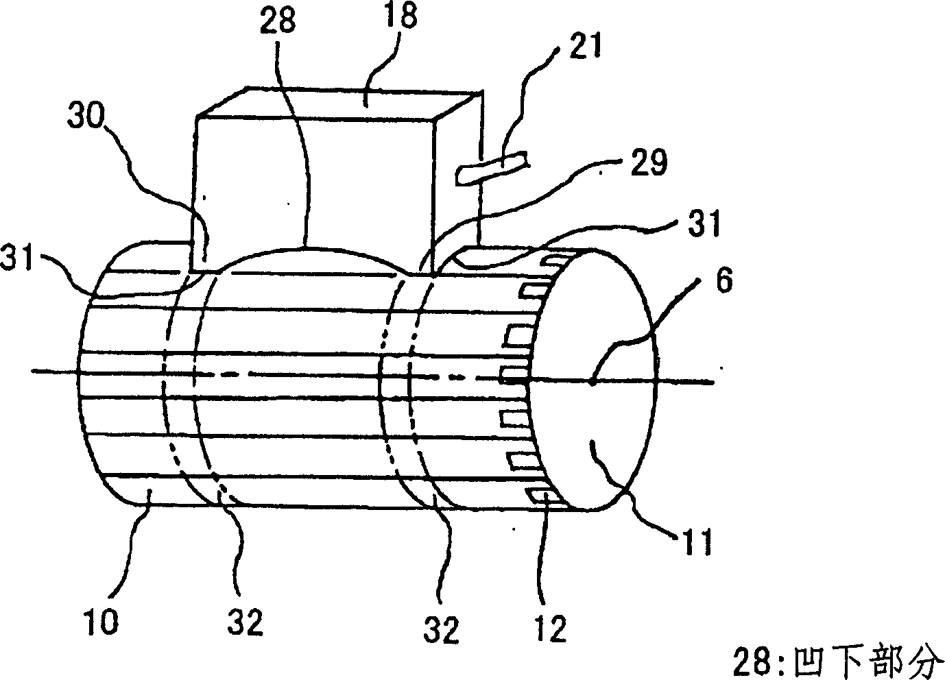 Electric brush motor for electric power turning device
