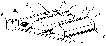 Water-saving agricultural greenhouse cleaning device