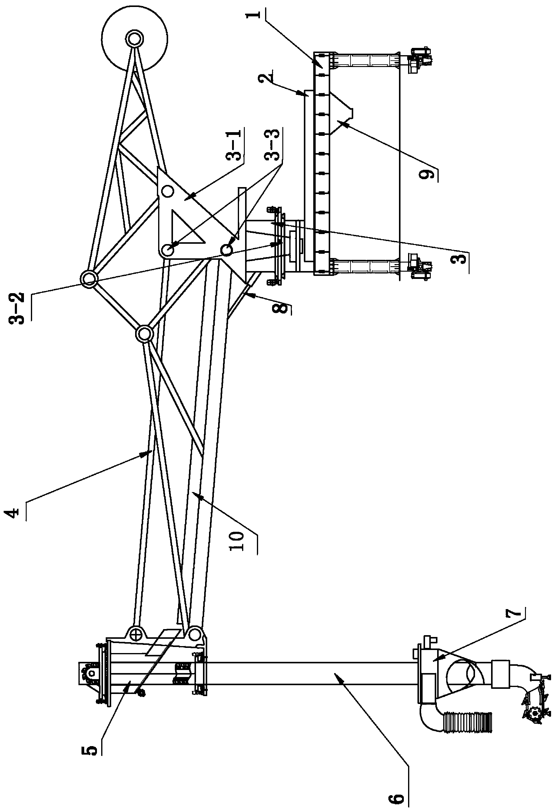 Chain bucket type continuous ship unloader