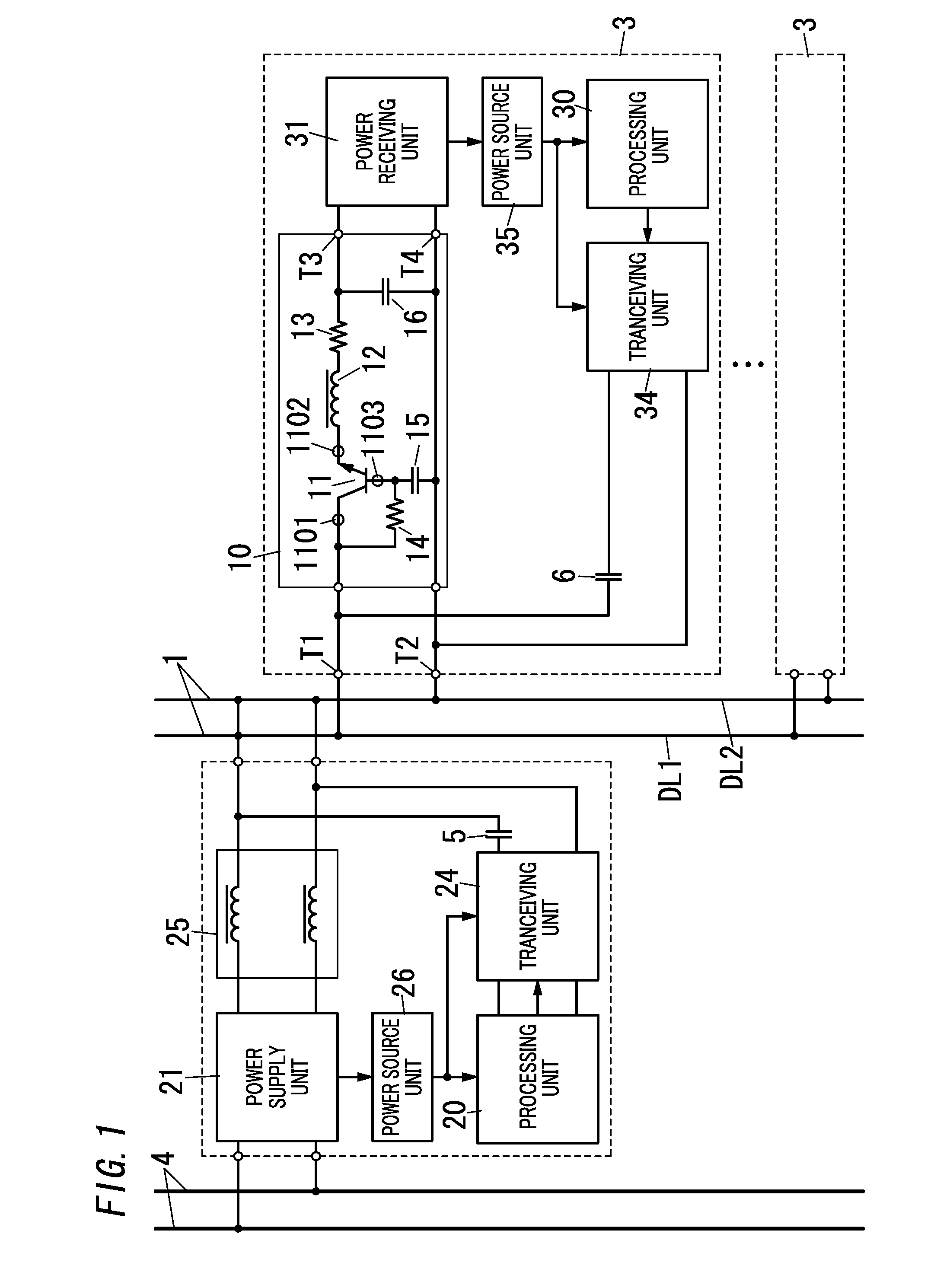 Communication system and electronic choke circuit