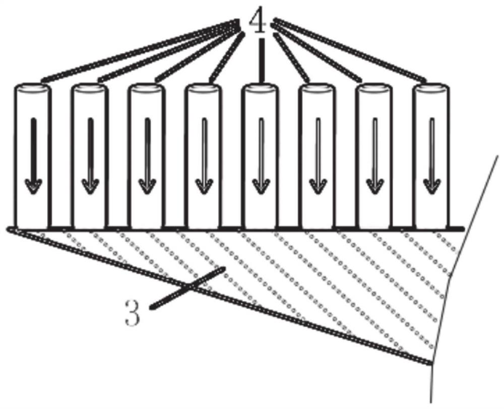 Non-single incident angle unequal-intensity laser shock processing method