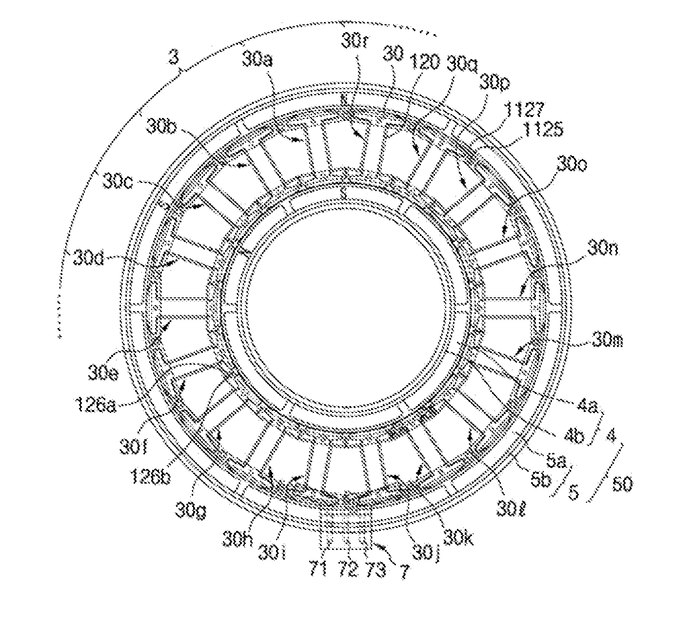 Amorphous stator, and electric motor using same