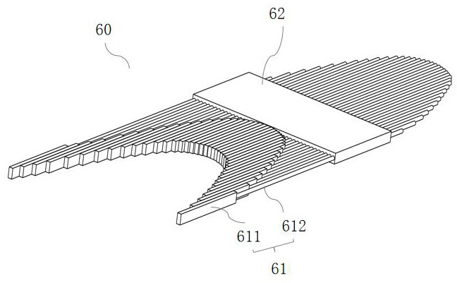 Ice shape measuring device and measuring method for icing wind tunnel test