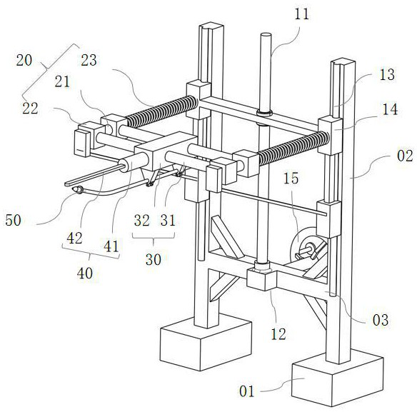 Ice shape measuring device and measuring method for icing wind tunnel test