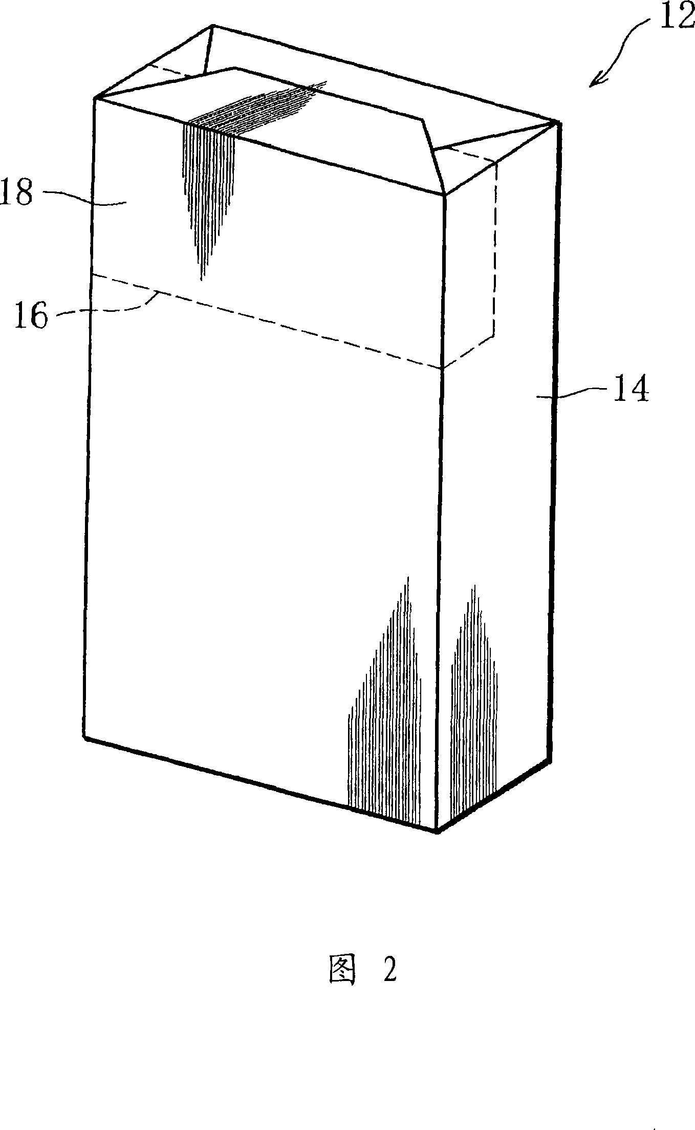 Cigarette package and manufacturing method of the same