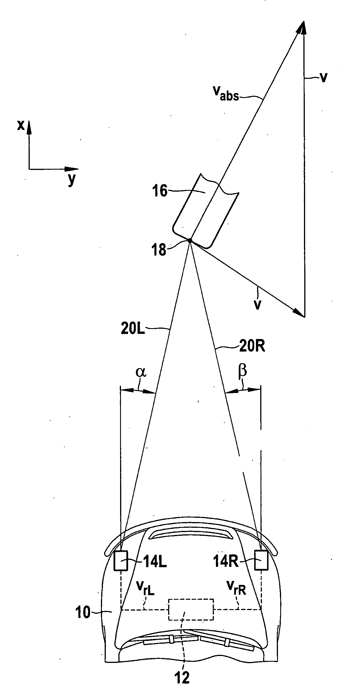 Method for measuring lateral movements in a driver assistance system