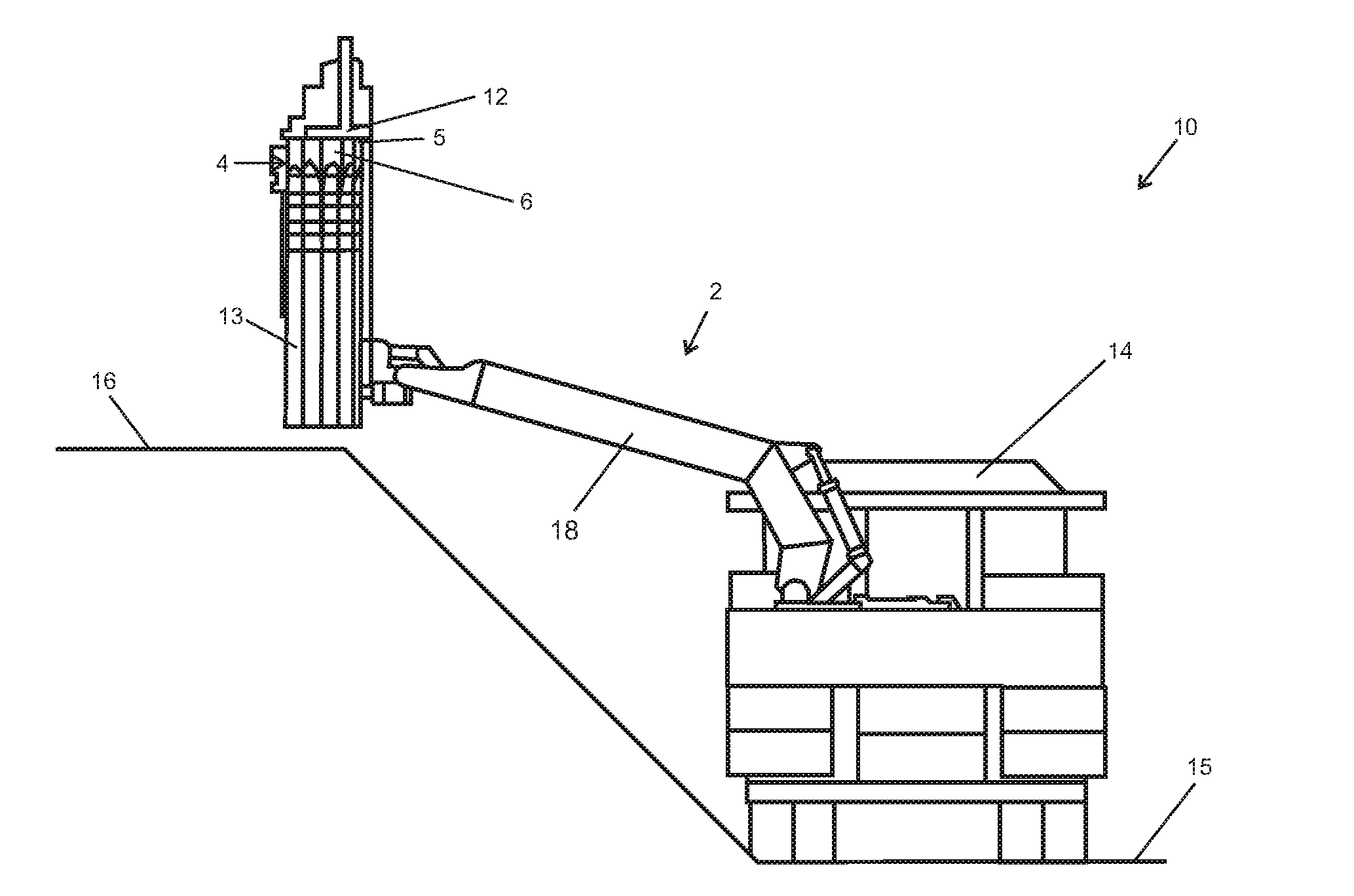 Earth auger and pole machine, and pole installation method