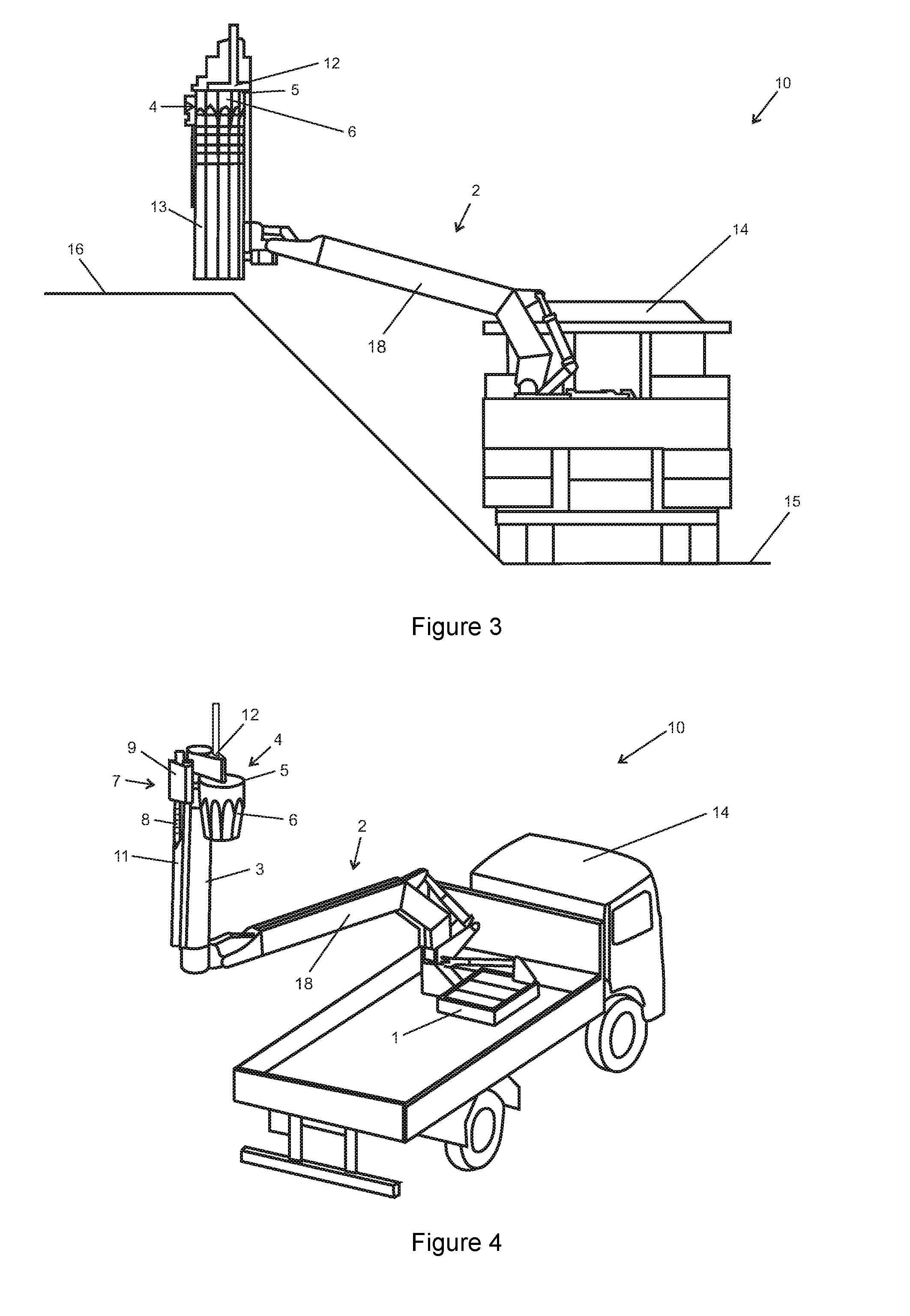 Earth auger and pole machine, and pole installation method