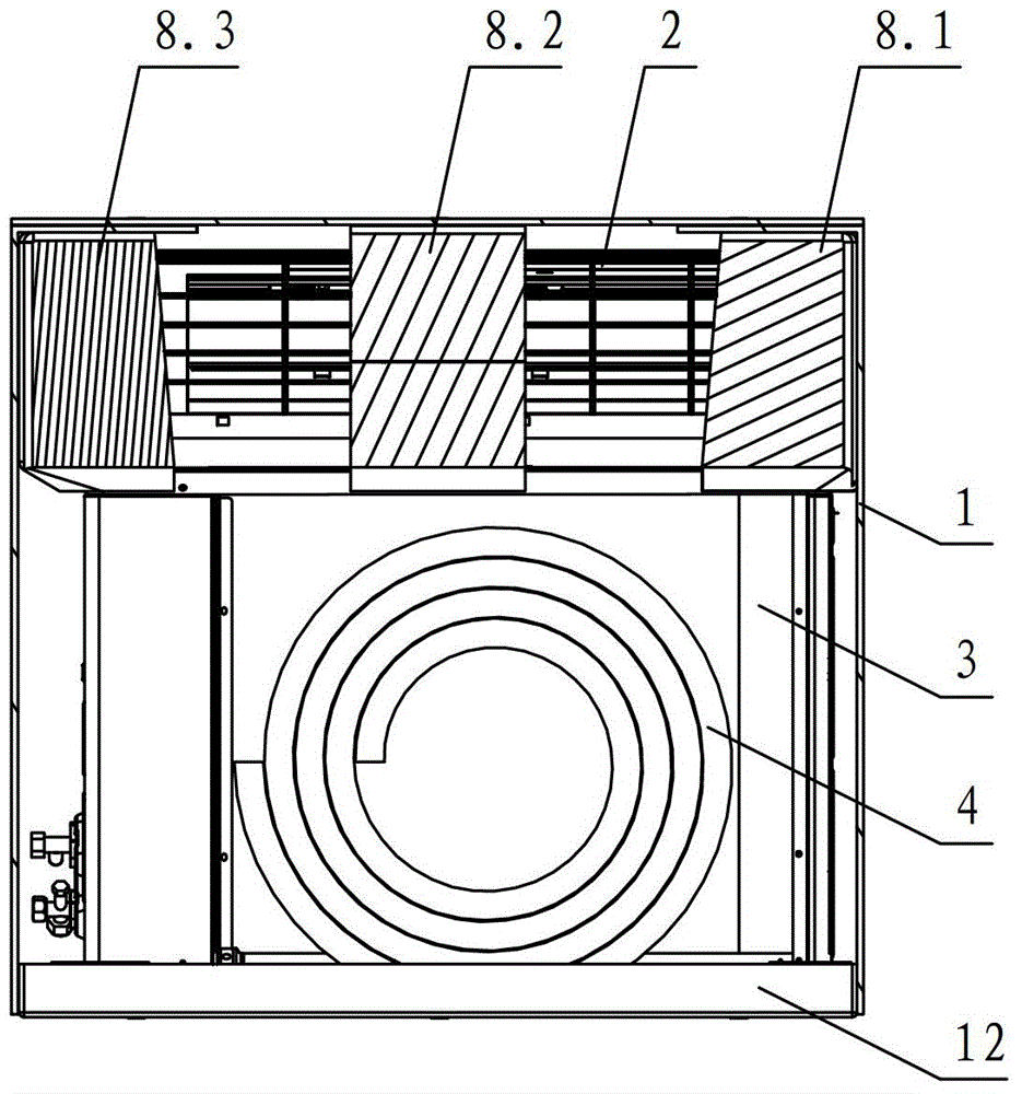 Packaging device and packaging method for split-type air conditioner