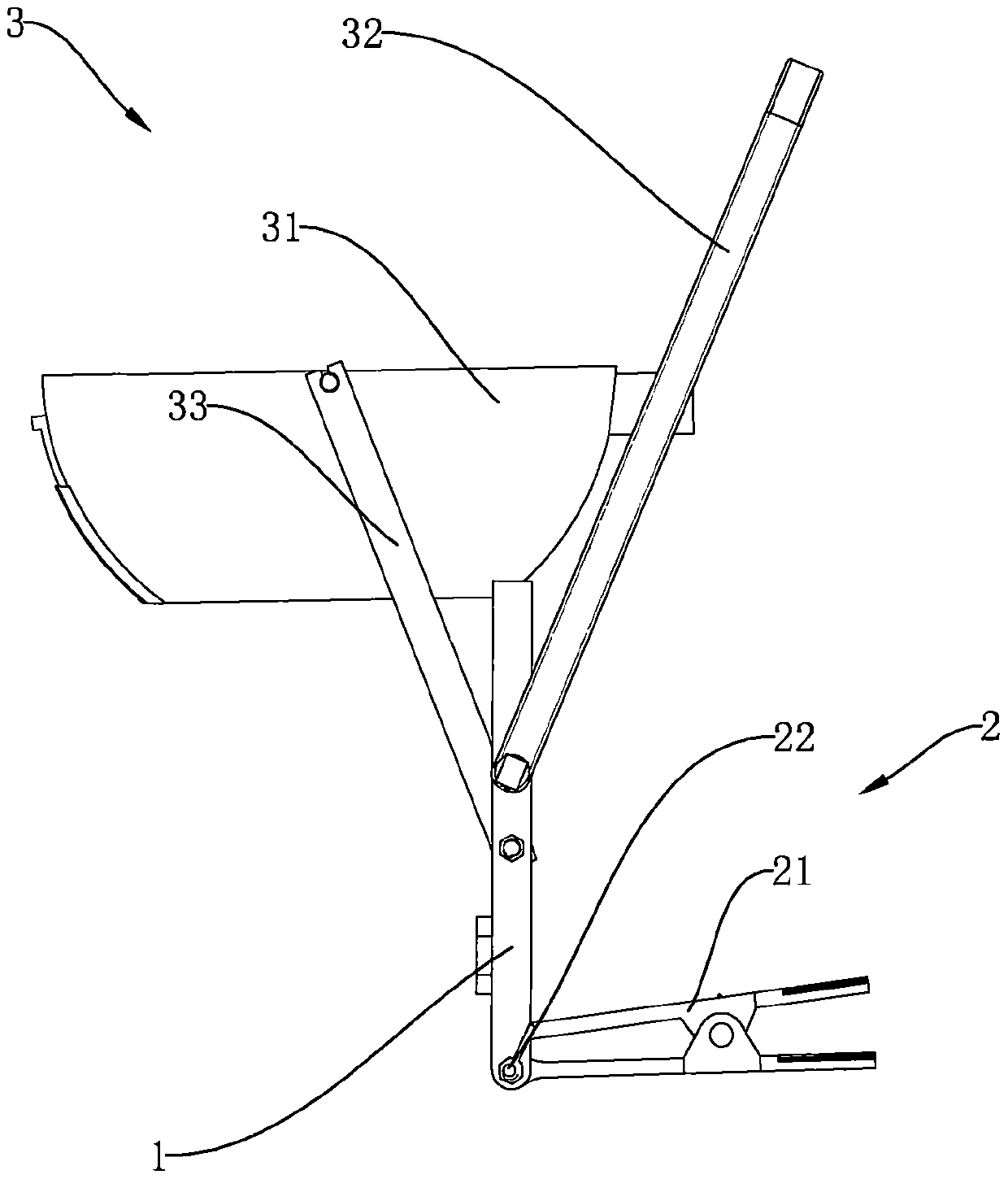 Clampable kitchen scale