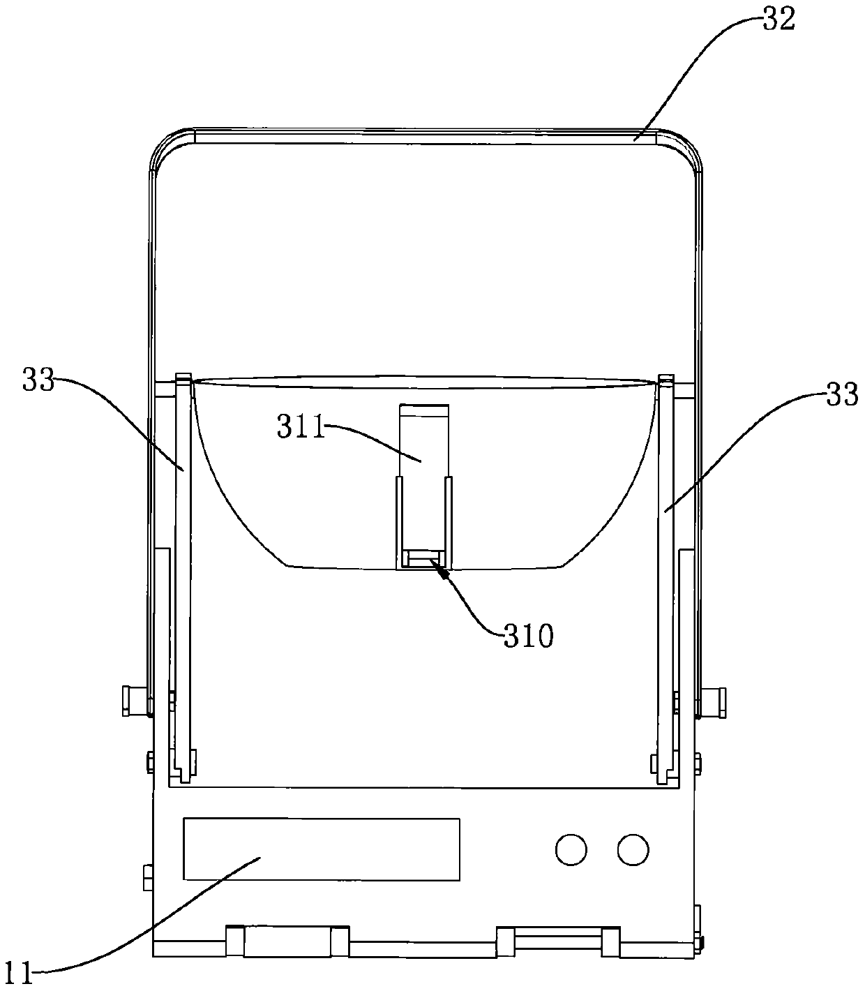 Clampable kitchen scale