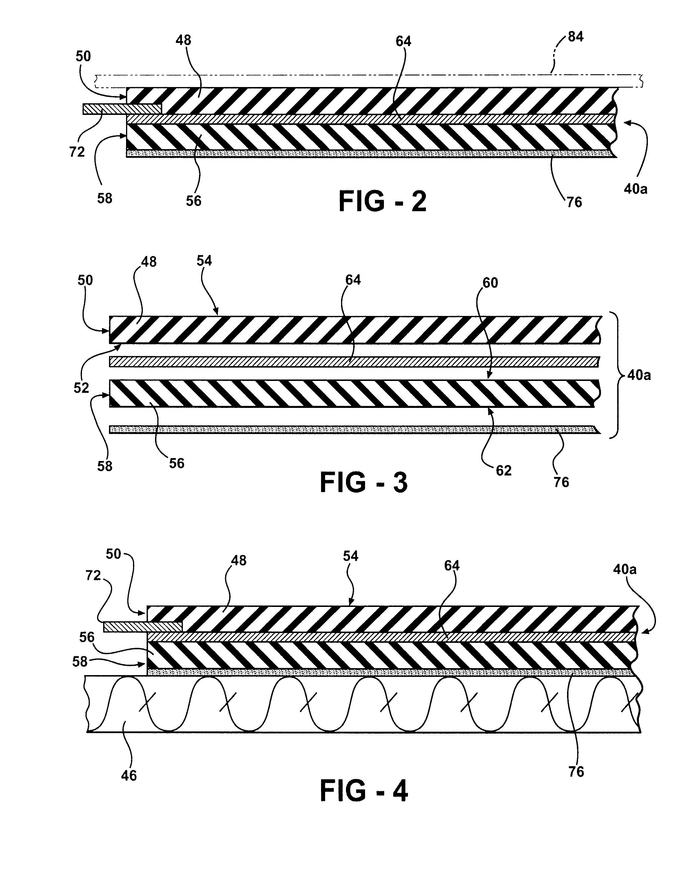 Composite heating element with an integrated switch
