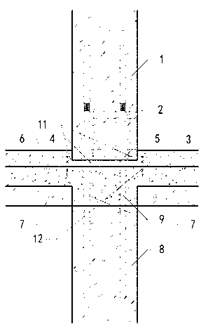 Plugging method for grout blanket at connecting position of upper layer and lower layer of assembling shear wall building