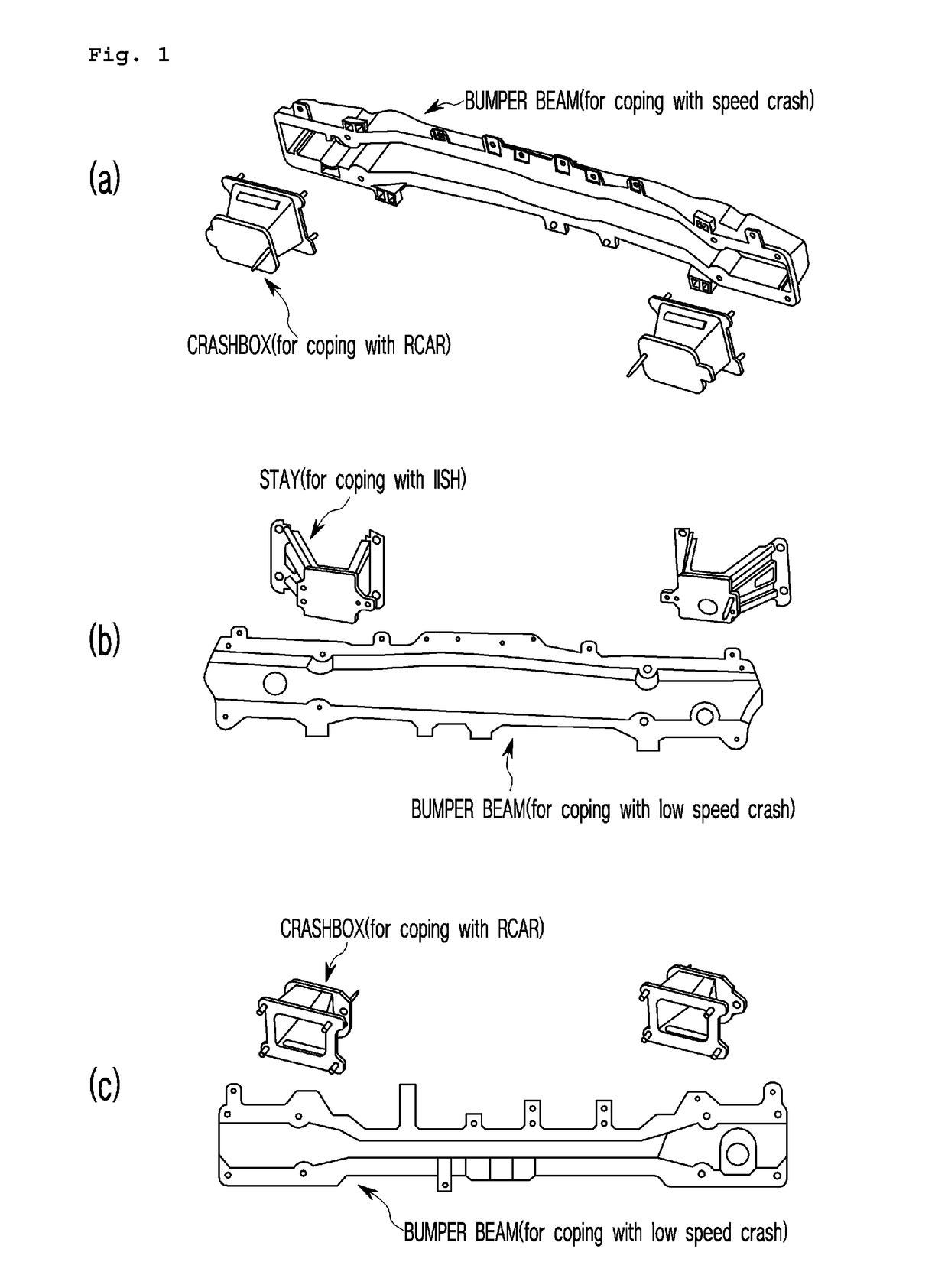 Bumper system for vehicle
