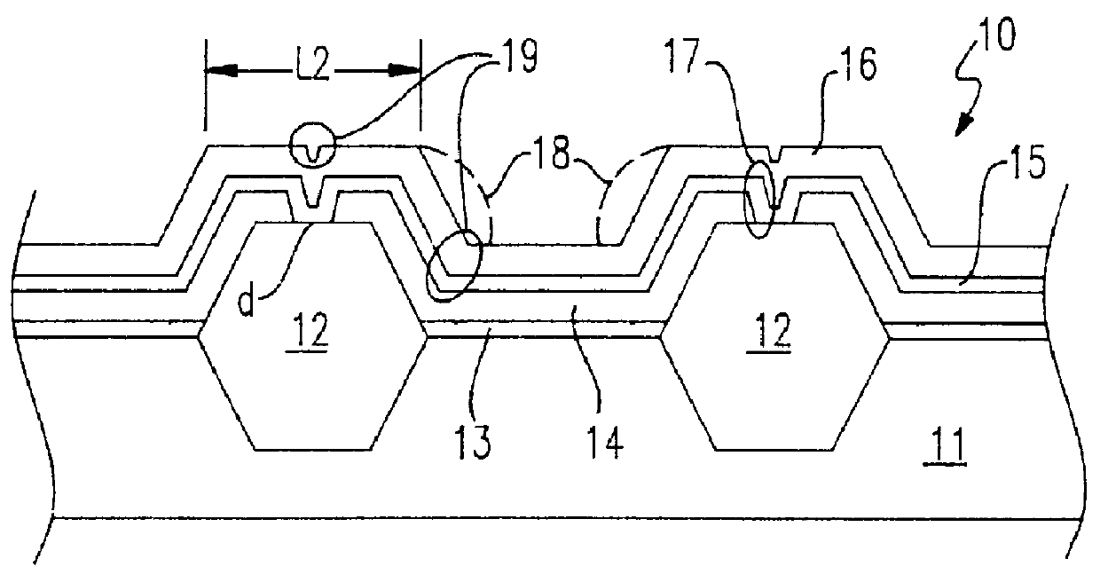 Damascene NVRAM cell and method of manufacture