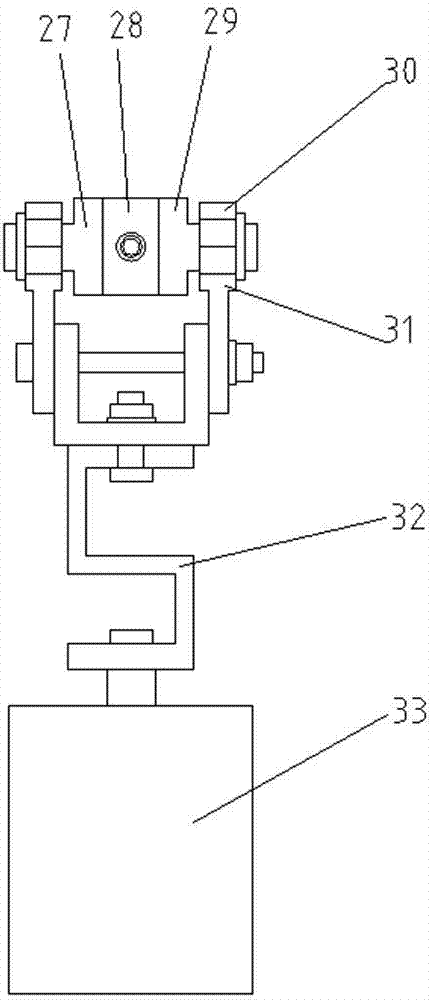 Composite swing type joint bearing service life testing machine