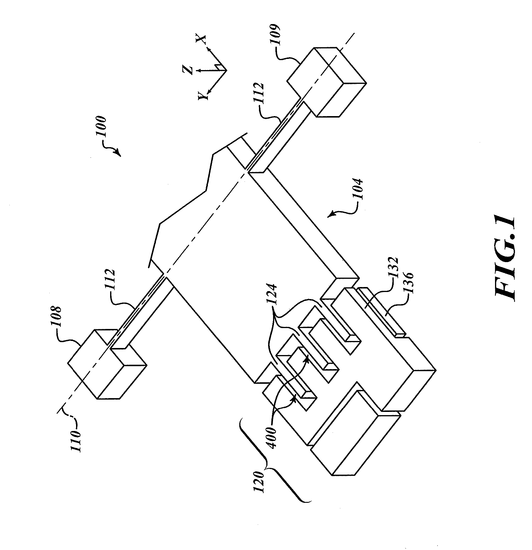 Bidirectional, out-of-plane, comb drive accelerometer