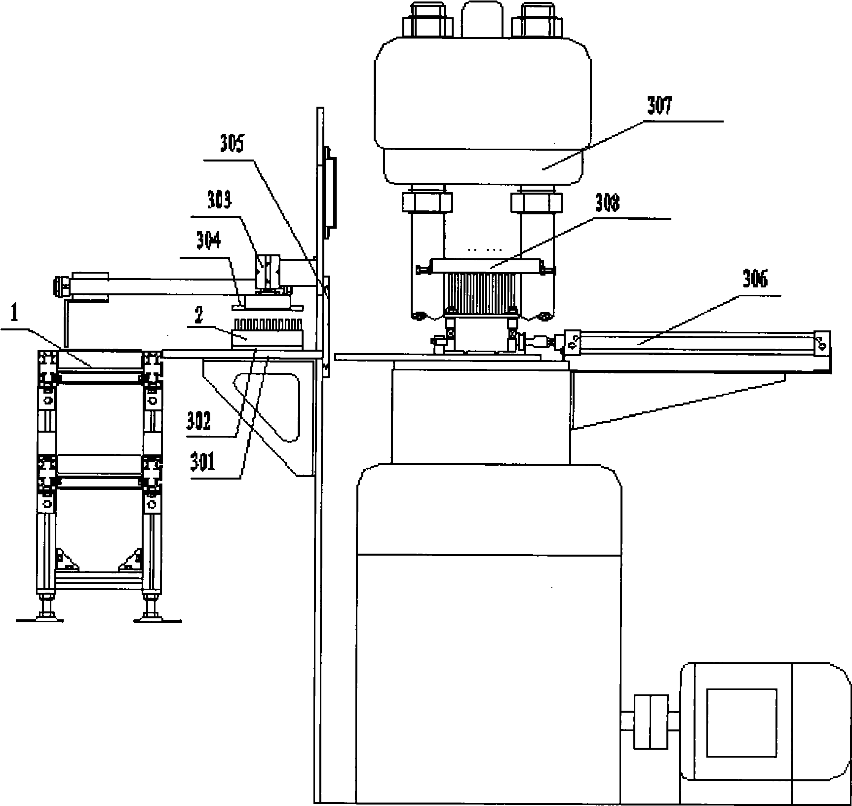 Production line for automatically assembling basal detonator