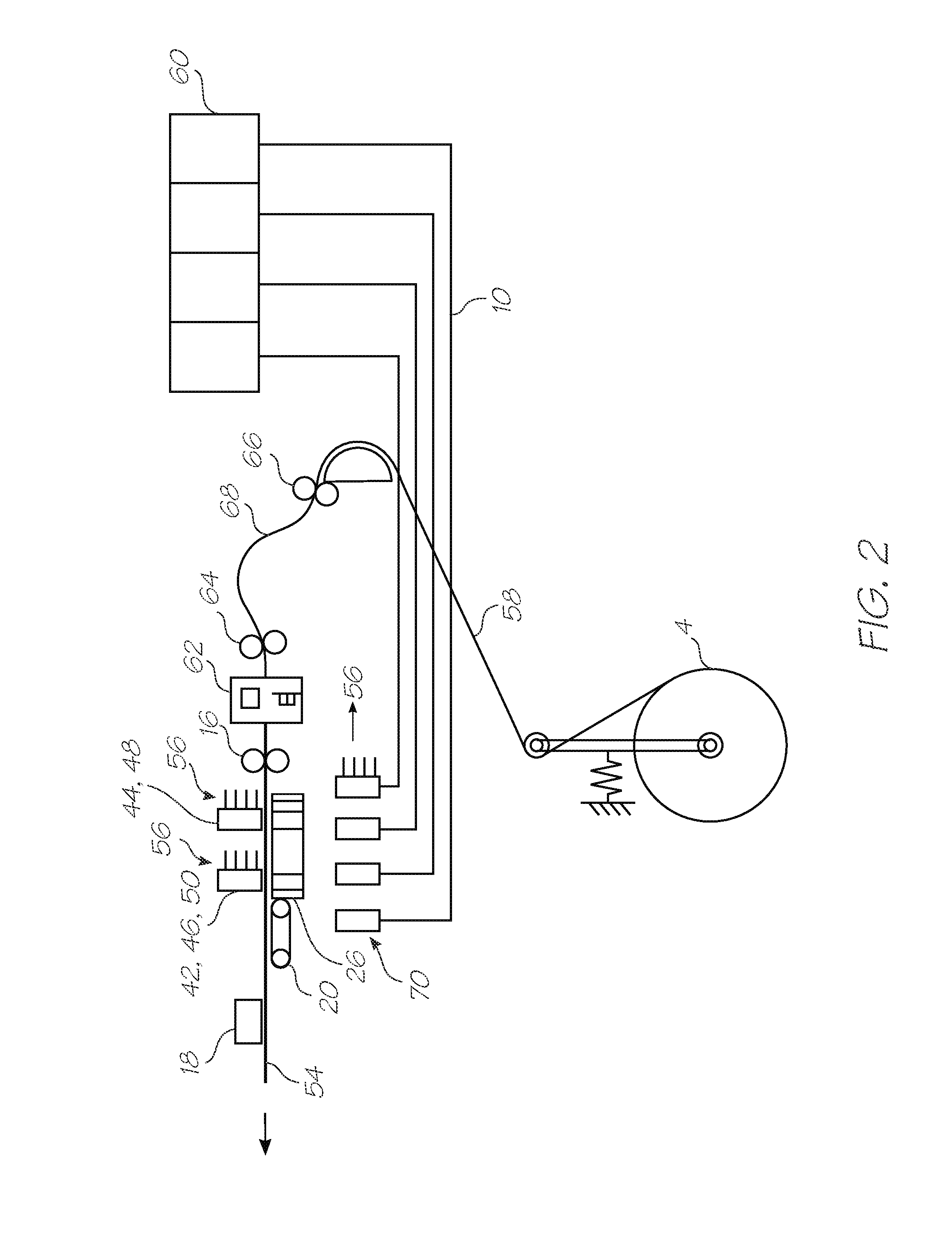 Printing system with input roller and movable media engagement output