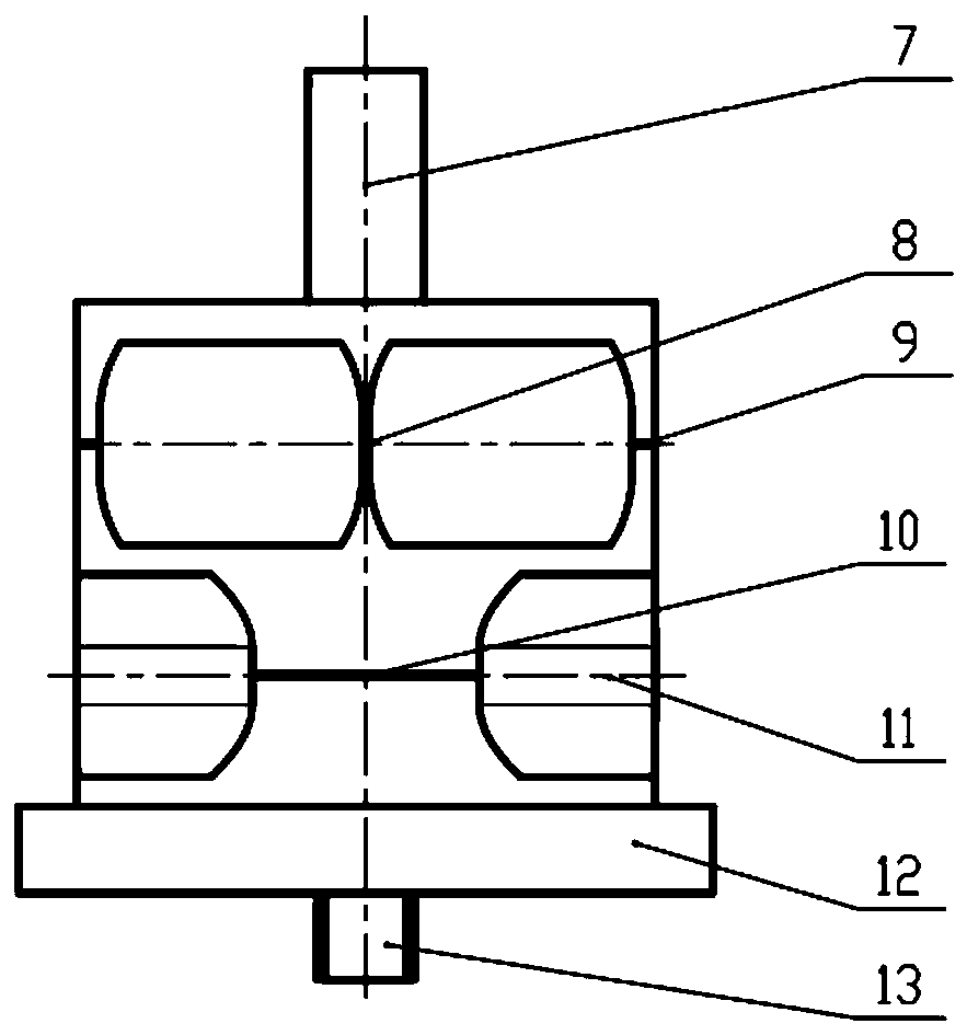 Strain type two-component surface frictional resistance measuring balance