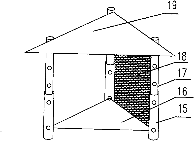 Construction method for underground grounded screen